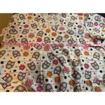 Serene Uniforms Owls Womens size 2XL Polyester Nurses Dental Medical Scrubs White Photo 4