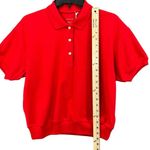 Everlane  Shirt Womens S Red The Oversized Organic Cotton Polo Stretch Preppy NEW Photo 5