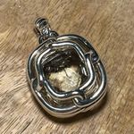 David Yurman Sterling Silver Diamond Prasiolite Labyrinth Enhancer Pendant Photo 8