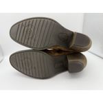 Born Boots Womens 9.5 Brown Leather Booties 2.75" Heel Side Zip Travel Going Out Photo 5