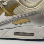 Nike Air Max 90 SE White Metallic Charmed Womens 7.5 High Top Sneaker DJ6208-100 Photo 7