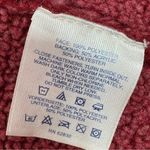 Lands’ End Faux Suede Sherpa Lined Chore Coat Cherry Red XL Photo 11