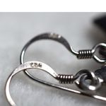 Source Unknown .925 Silver Quirky Fun Comedy/Tragedy Double Mask Dangle Hook Statement Earrings Photo 2