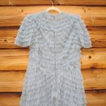 Mac Duggal  8055 High Neck Ruffle Short Sleeve Tiered A Line Dress Photo 11