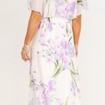Baltic Born  Daphne Off Shoulder Maxi Dress in Ivory Lavender Floral Size XL NWOT Photo 1