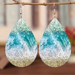 Ocean Teardrop Earrings Photo 0