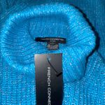 French Connection NWT Jayla Turtle Neck Sweater Color Blue Jewel Photo 3