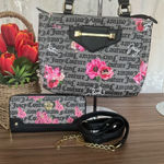 Juicy Couture  Black and Pink Shoulder Bag With Matching Zip Around Wallet Photo 0