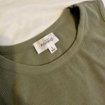 Kaileigh Green Ribbed Tank Bodysuit Photo 2