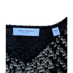 Equipment Layla Black and Gold Silk and Metallic Flocked Cami Tank Top Small NWT Photo 5