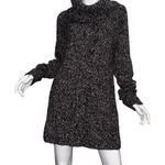 Ann Taylor 💖 NWT  Black & White Cowl Neck Chunky Knit Cozy Sweater Dress Photo 0