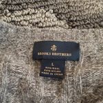 Brooks Brothers  Light Gray Crewneck Sweater Wool Blend Long Sleeve Womens Large Photo 3