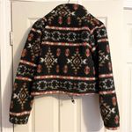 Love Tree Womens L Sherpa Aztec Print Zip Up Teddy Jacket Fuzzy Cozy Soft Comfy Photo 6