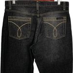 Calvin Klein Y2K Black Wash Retro Flare Boot Cut 10 Jeans High Rise Pockets Photo 2