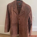 Wet Seal Vintage brown leather jacket size Medium Photo 0