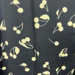 Aritzia Sunday Best Wrap Dress 6 Savoy Cherry Print Navy Blue Ruffle Feminine Photo 4