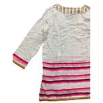 Lemlem Birabiro Kaftan pink white striped cotton blend small NWT Photo 8