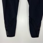 Lululemon  Inspire Tight Black Rare Gold Zipper Hardware Discontinued Crop Photo 2