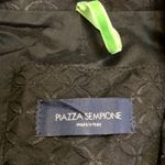 Piazza Sempione Jacquard Black Blazer Italian Oval Diamond Pattern sz 44 Medium Photo 5