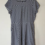 J.Crew  Blue and White‎ Striped Mini Dress Size 8 Photo 0