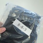 ZARA Jeans Womens 4 Black Skinny Raw Hem Denim Mid Rise Cotton Photo 4