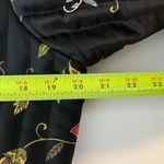 Silkland Quilted Jacket Womens Large Petite Silk Floral Artsy Mature Boho Black Size L petite Photo 6