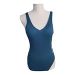 Shade & Shore One Piece Swim Suit Women Size S Open Back Cut Outs Green Photo 1