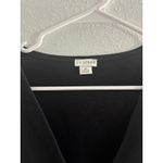 J.Crew  Wrap Dress Womens XL Black Mini Minimalist Capsule Career Classy Photo 2