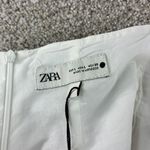 ZARA NWT  White Peplum Cami Top L Spaghetti Strap Sleeveless Pleated Peasant Boho Photo 1