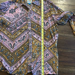 Farm Rio Anthropologie x Bandana Paisley Bandana Print Button Up Top Size Medium Photo 7