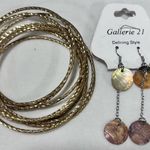 Boho Gold Bangle Stack & Earth Photo 0