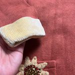 Storybook Knits vintage Autumn sunflowers embellished cardigan sweater Photo 6