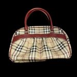 Polo Santa Roberta Beige/Tan Plaid Trademark Design Tote Purse. NWT Tan Photo 3