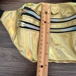Gold Fanny Pack, One Size, Rainbow Zip Black Photo 6