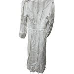 Rebecca Taylor  Long Smock Waist Linen & Crochet‎ Dress Size Large Photo 12