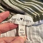 Derek Heart  Green & White Spotted Striped Jumpsuit T48 50825 Photo 2