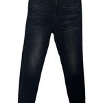 Nili Lotan High Waisted Skinny Black Jeans Basalt Wash Raw Frayed Hem Womens 26 Photo 0
