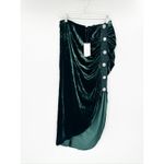 Veronica Beard  Embellished Emerald Green Navita Velvet Skirt Size 10 NWT Photo 1