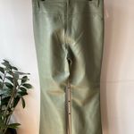 Wilfred Beatrix High Rise Flare Leather Pants size 12 bitter sage color Green Photo 5