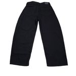 Hollister 1S High Rise Barrel Jeans Relaxed Black Pleated Front Size 25 x 23 Photo 1