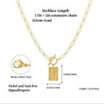 Gold Cross Pendant Paperclip Chain Necklace ~NEW~ Photo 8