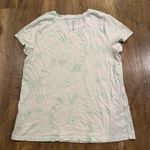 Athleta  White and Green Tie Dye T-Shirt Large Photo 2