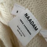 NWT NAADAM Cashmere Loose Drape Open Back V Neck Pullover Sweater White Photo 6
