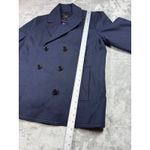Talbots Women's XL Blue Double Breasted Pea Coat Jacket Classic Outerwear Photo 9