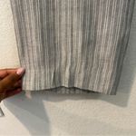 J.Jill Linen Stretch Gray Pinstriped Straight Leg Pants Size 8 Lightweight Photo 6