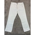 Citizens of Humanity NWT  Charlotte High‎ Rise Straight Leg White Jeans 33 School Photo 4