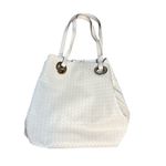 Jessica Simpson White Basket Weave Tote Photo 2