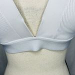 IZOD  Women’s Padded Adjustable Strap White Bra Size 38C Ribbed Fabric Photo 3
