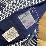 Lucky In Love Santa Fe Glow Skirt Womens Size Small Navy Ombre Zig Zag Tennis Blue Photo 4