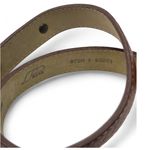 Vintage Crumrine Belt Buckle Leather Hand Tooled Brass Western Unisex S Small Brown Photo 2